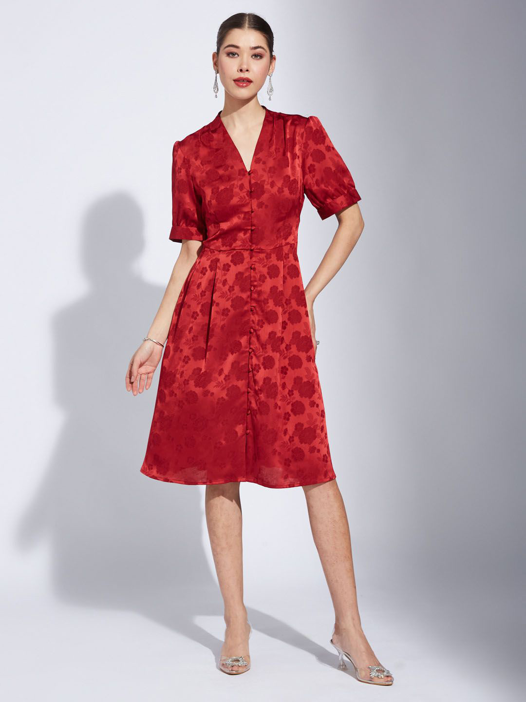 Latin Quarters Women Fit & Flare Midi Dress