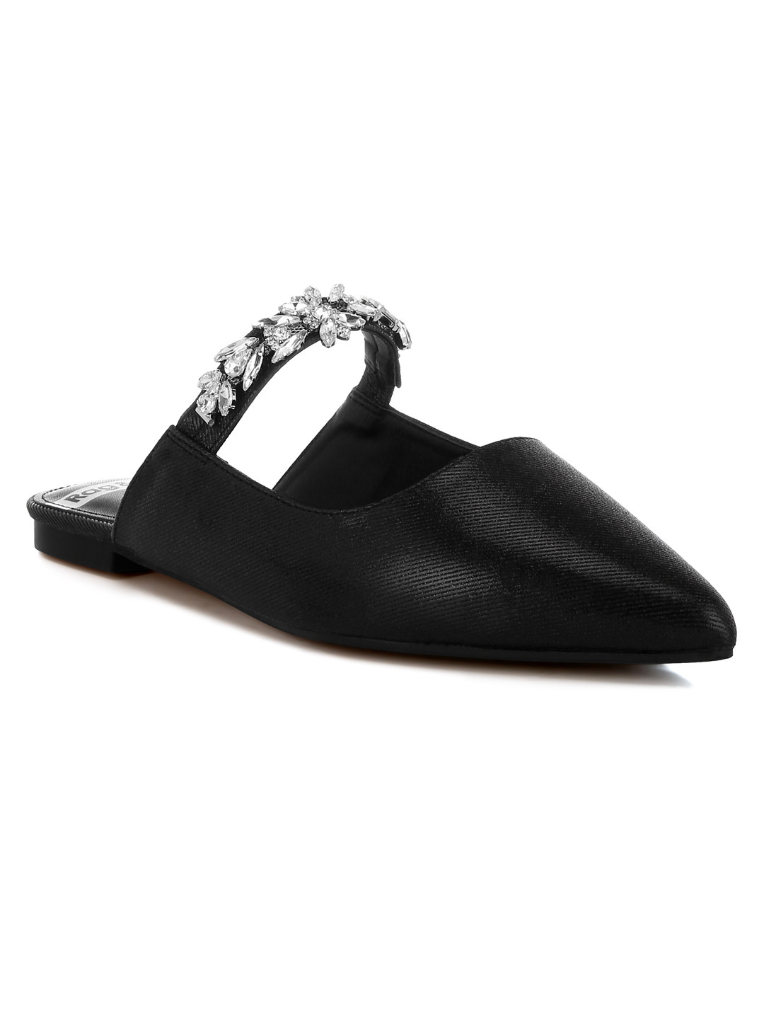 RAG & CO Women Diamante Strap Glitter Mary Janes