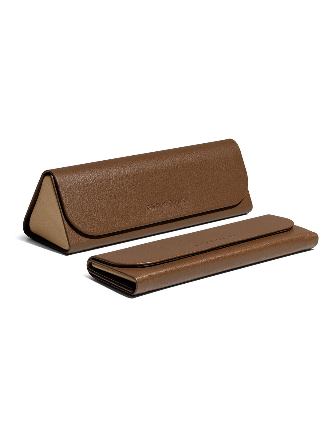 DailyObjects Walnut Brown Foldaway Slim Sunglass Case