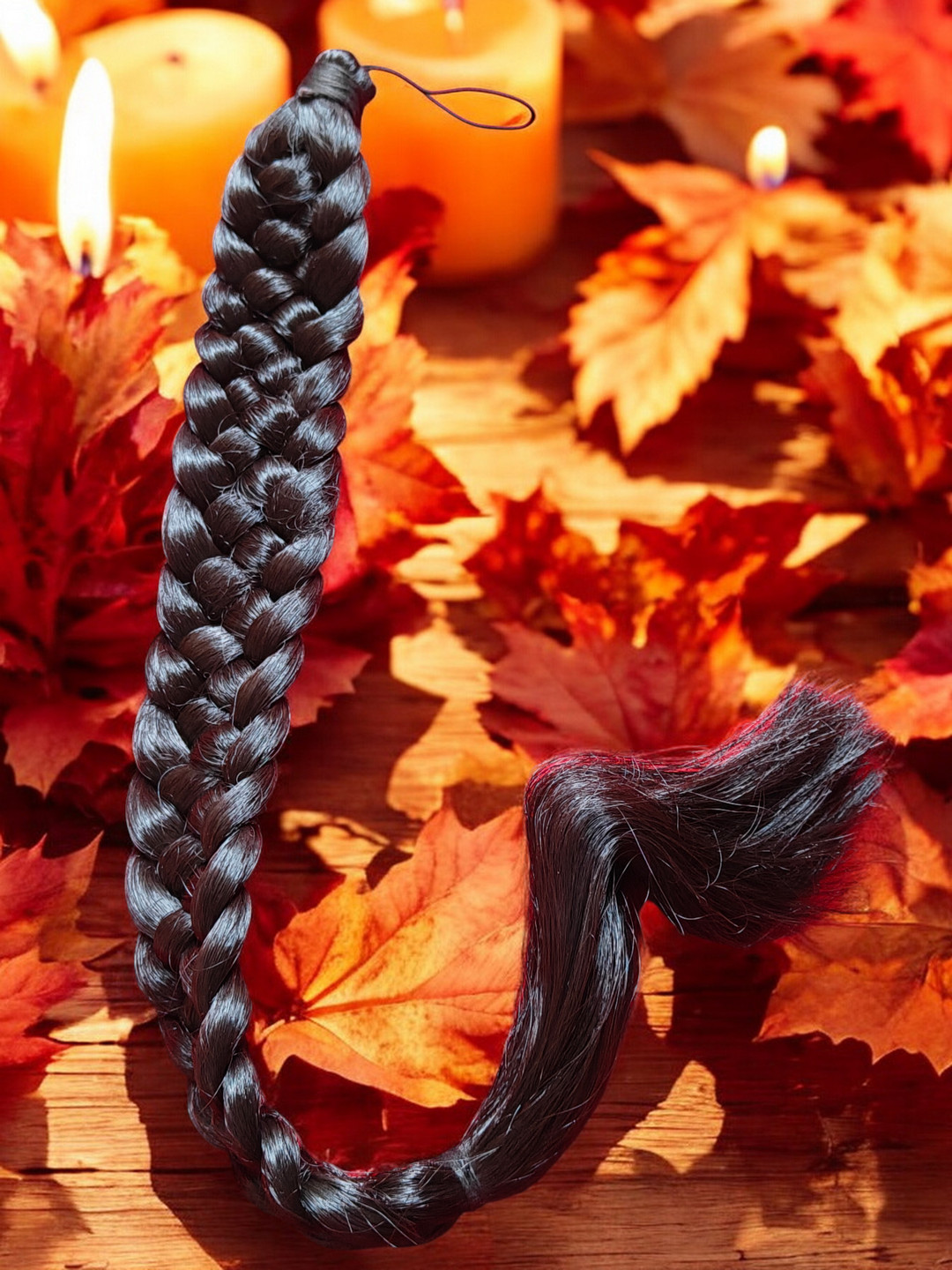 CHANDERKASH Halo Straight Twists Hair Extension - Natural Brown - 24 Inch