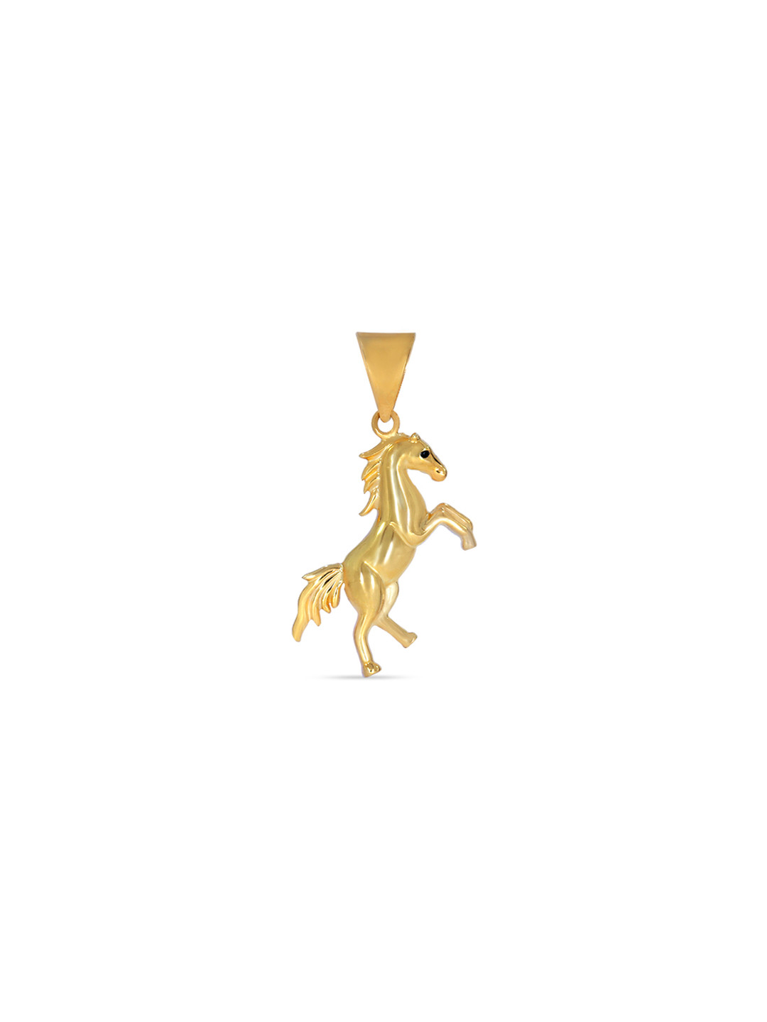 BHIMA 22K BIS Hallmark 916 Purity Yellow Gold Rising Horse Pendant