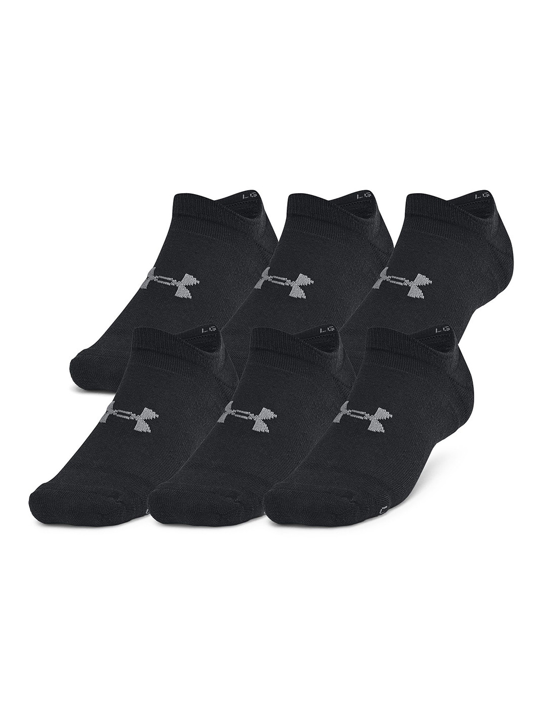 UNDER ARMOUR Essential Cushion 6-Pack No Show Socks