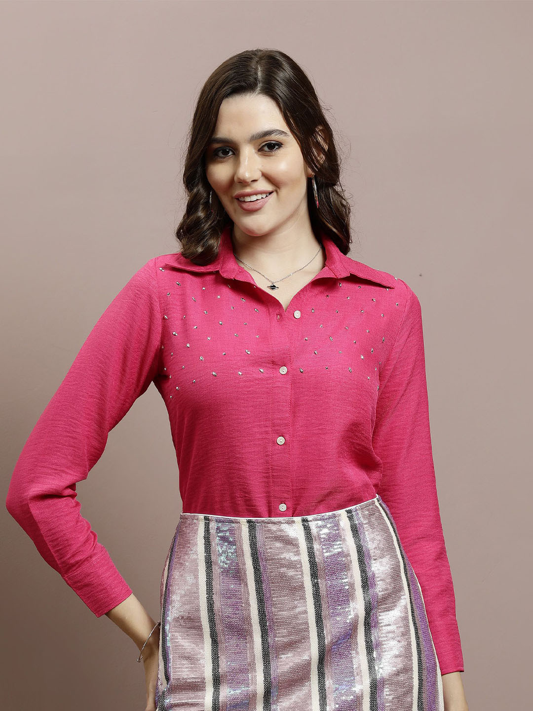 Athena Women Relaxed Opaque Party Shirt