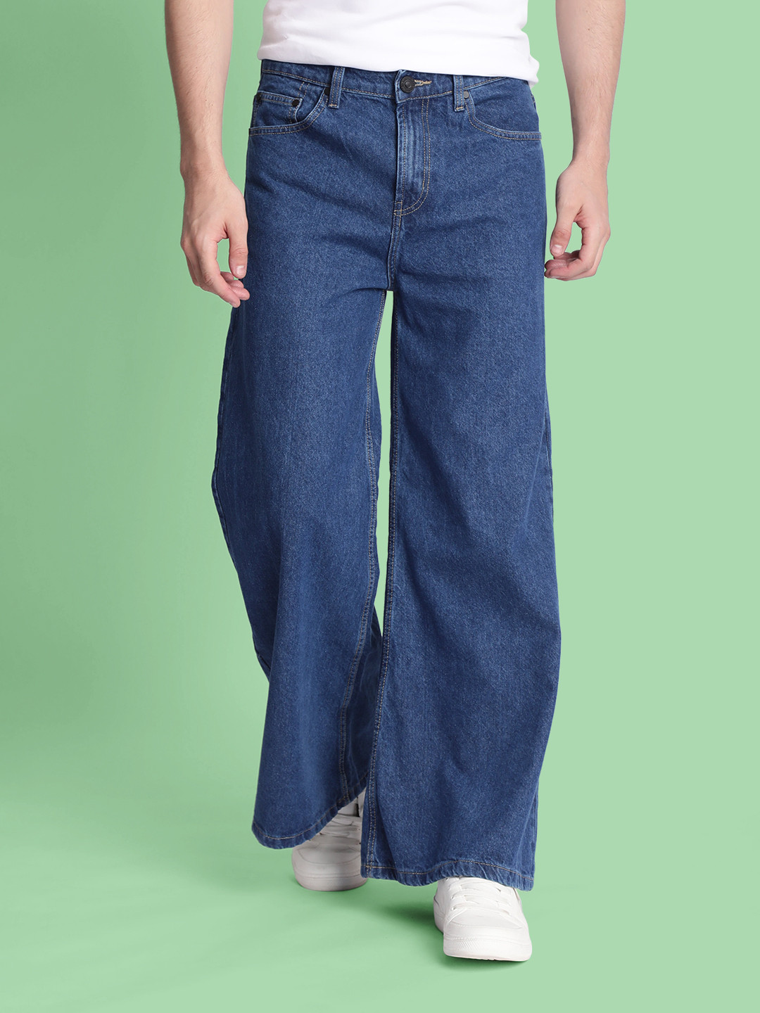 Bene Kleed Men Super Wide Leg Jeans