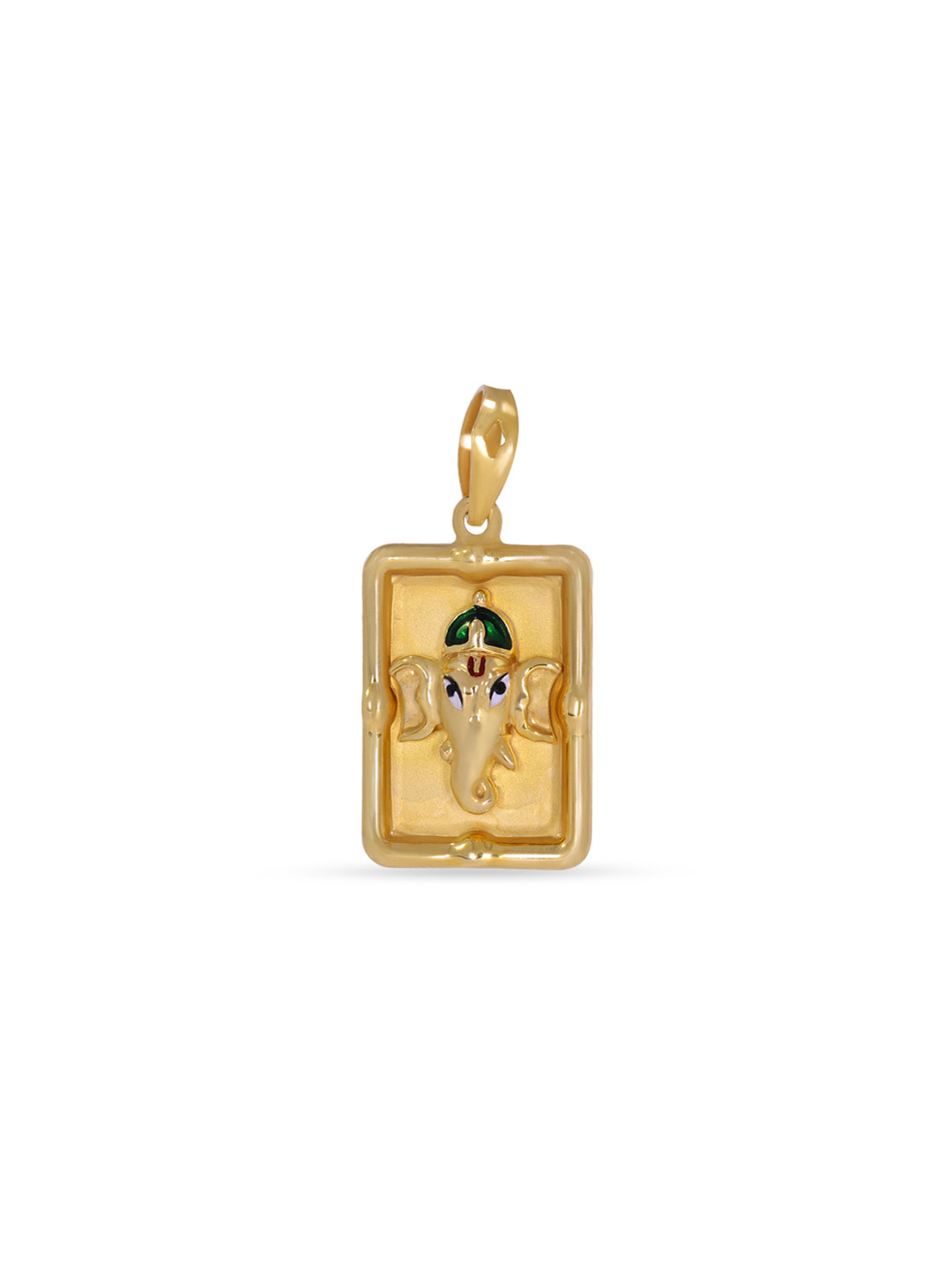 BHIMA 22K BIS Hallmark 916 Purity Yellow Gold Ganapathi Pendant