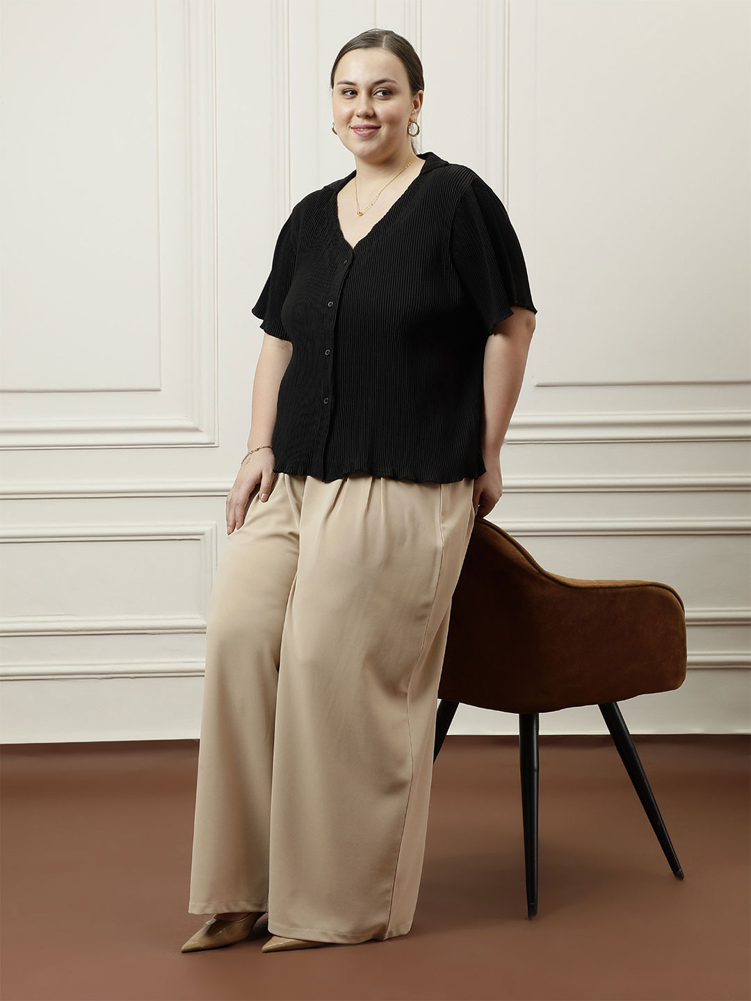 Athena Ample Women Relaxed Opaque Casual Shirt