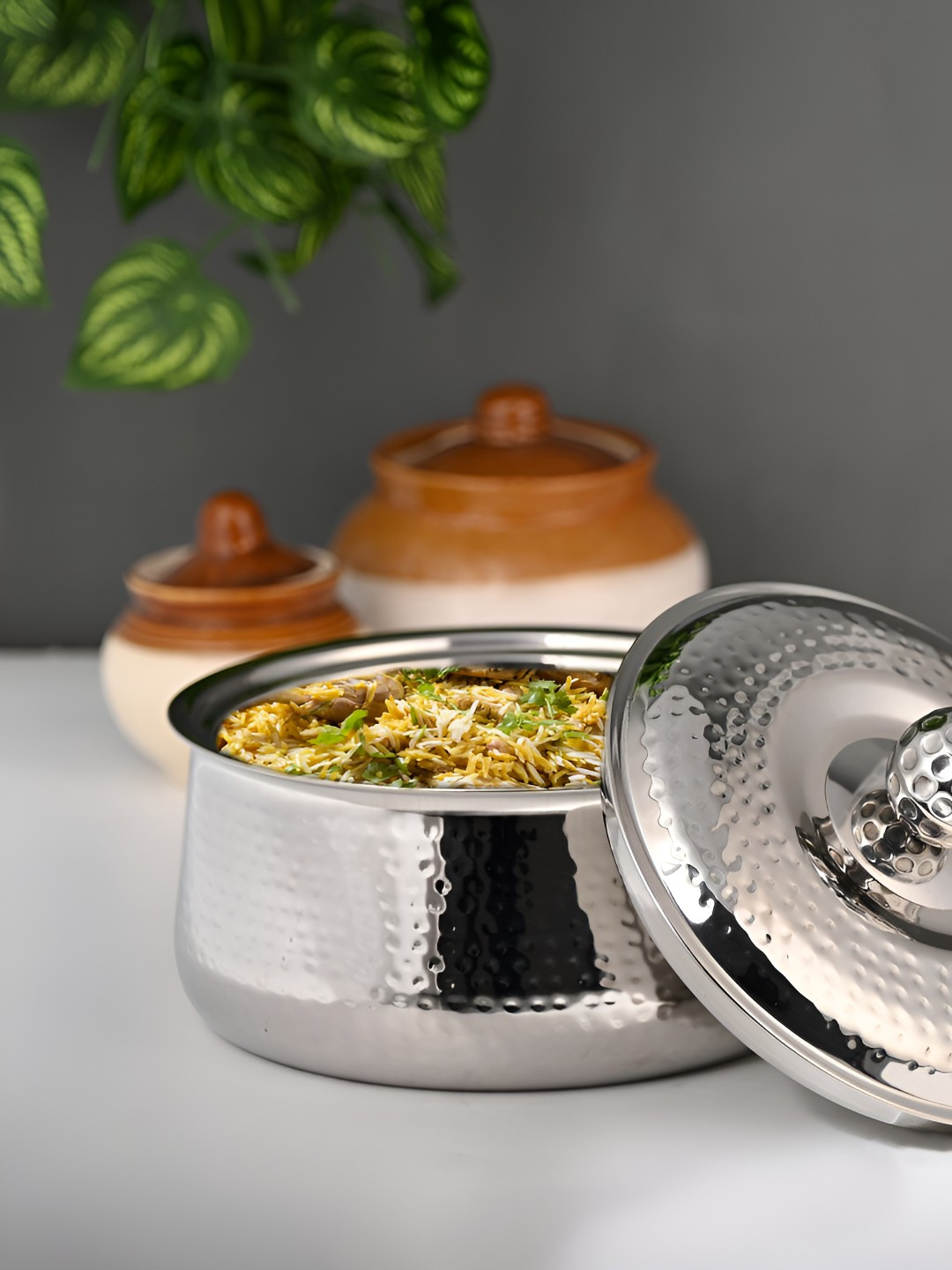 FNS Genoa Stainless Steel Double Wall Insulated Casserole with Lid 3 L