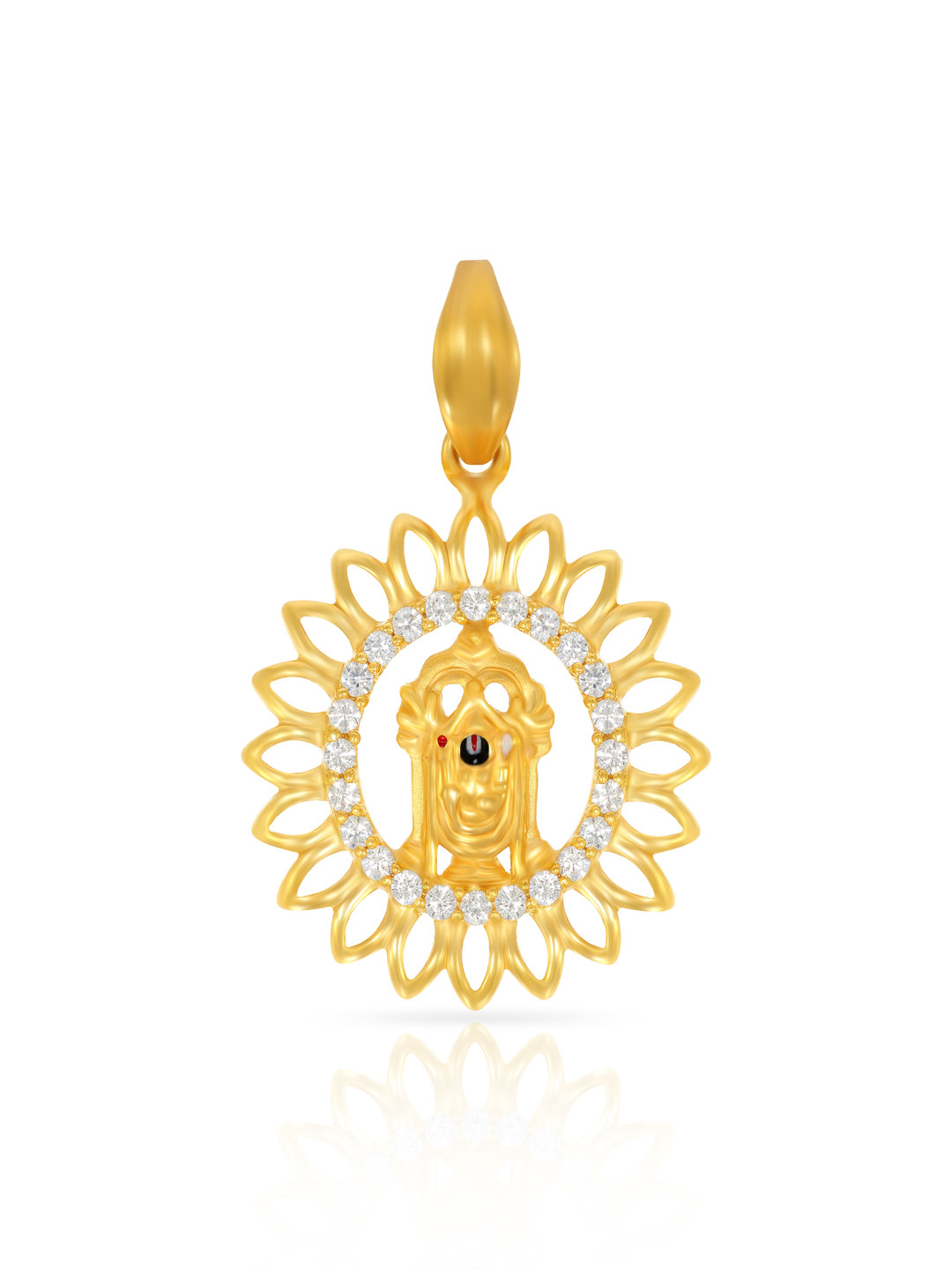 BHIMA 22K BIS Hallmark 916 Purity Yellow Gold Sri Venkateshwara Pendant