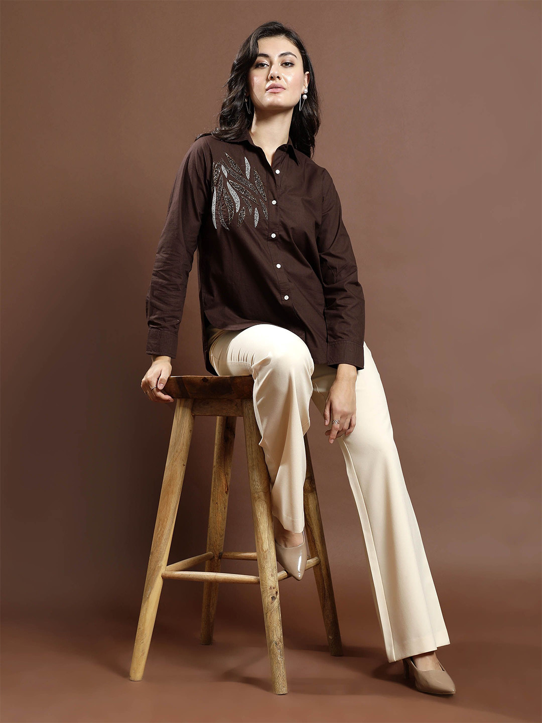 Athena Women Relaxed Opaque Party Shirt
