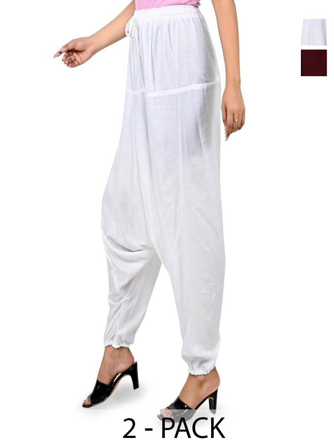 NarNari Women Pack of 2 Harem Pants