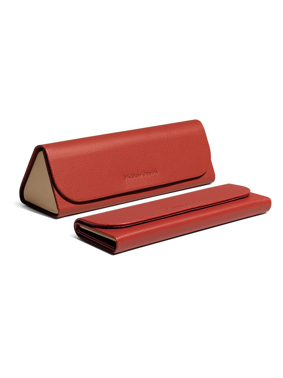 DailyObjects Terracotta Red Foldaway Slim Sunglass Case