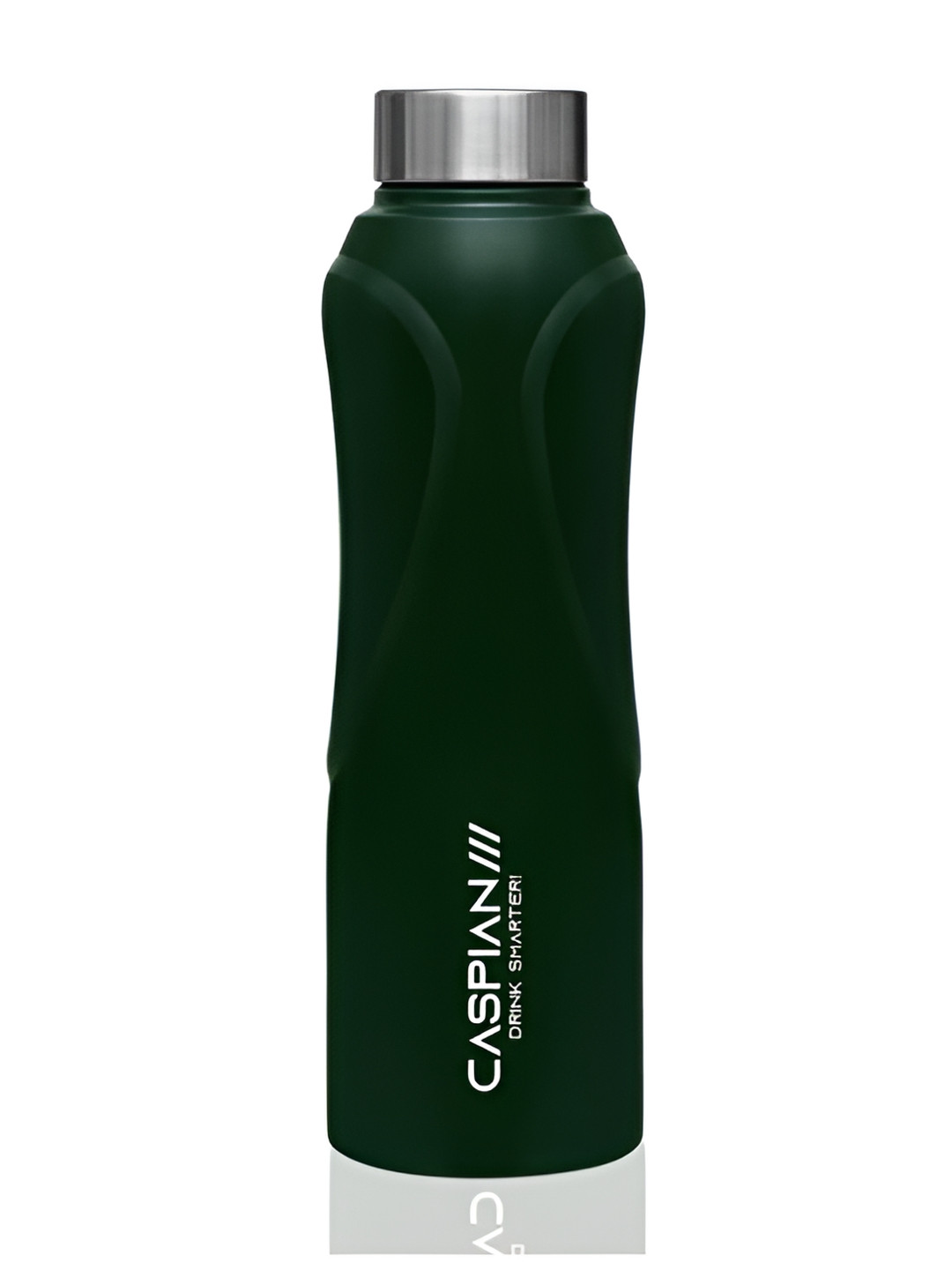 Caspian Pulse Green Brand Logo Stainless Steel Single Wall Vacuum Water Bottle - 1L