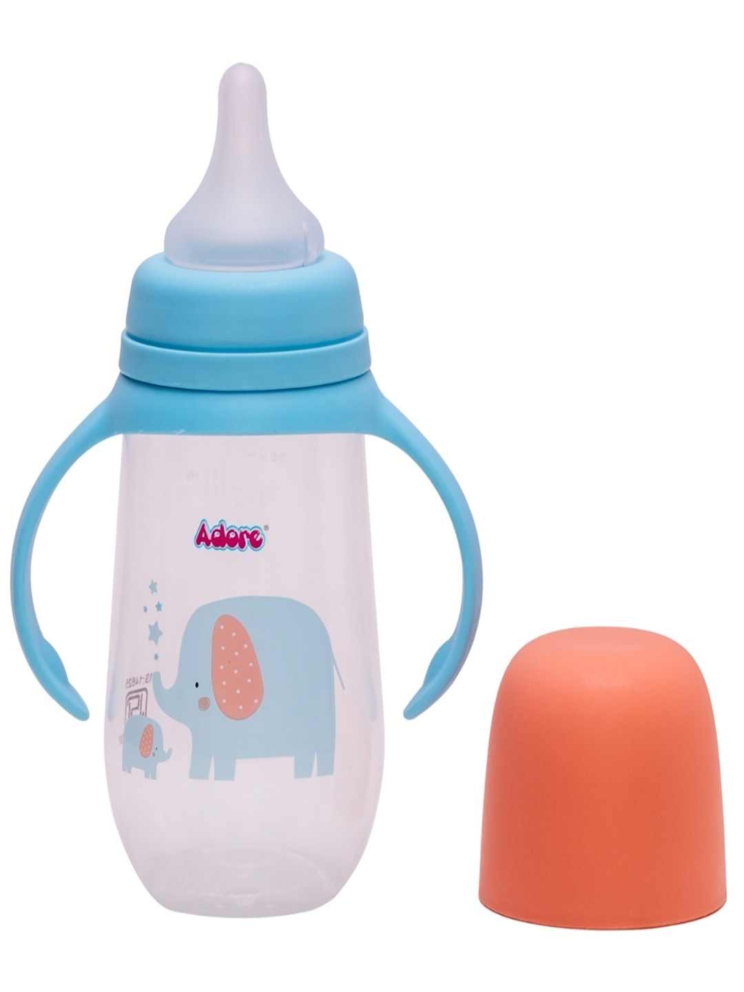 Adore Printed Wide Neck Dual Anti-Colic Feeding Bottle With Twin Handle-250ml
