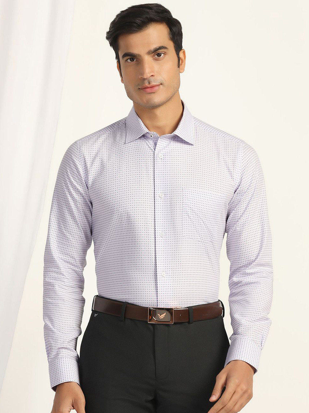 Blackberrys Men Slim Fit Printed Formal Shirt