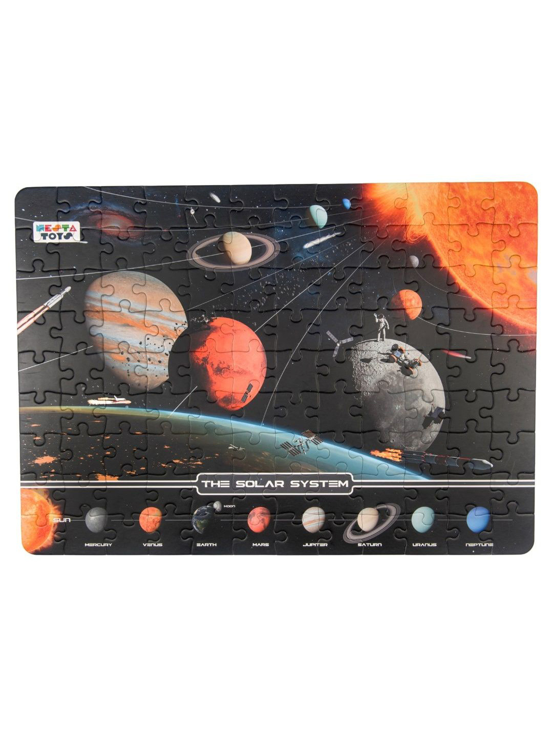 NESTA TOYS Kids 108 Pcs Solar Space System Educational Jumbo Jigsaw Puzzle Floor Toy