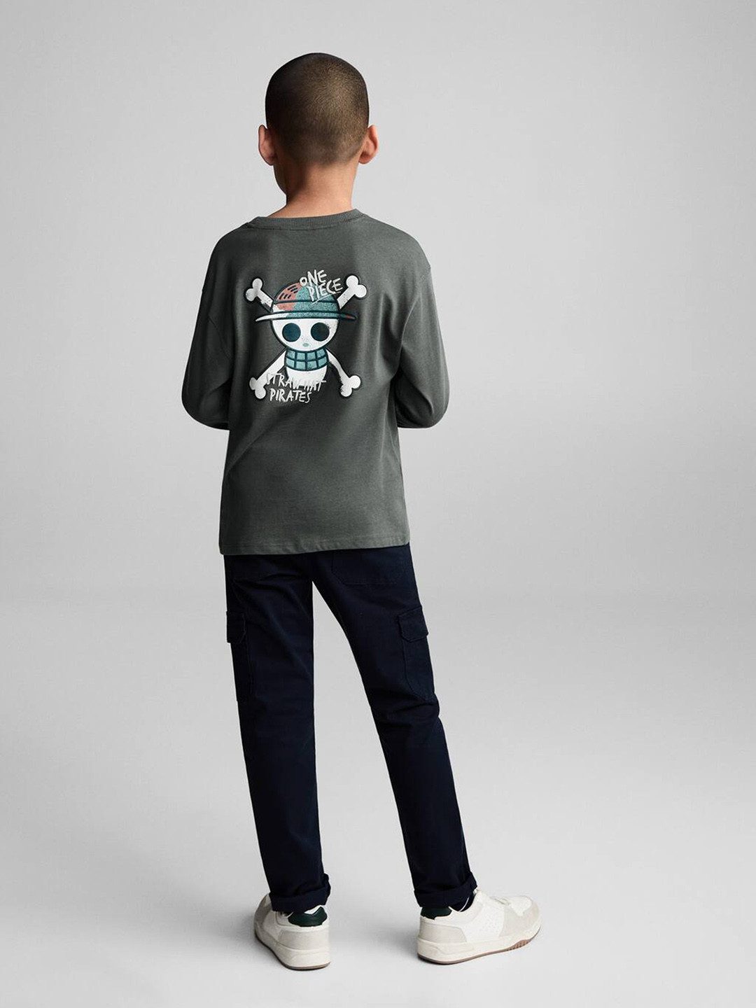 Mango Kids Boys One Piece Printed Pure Cotton T-shirt