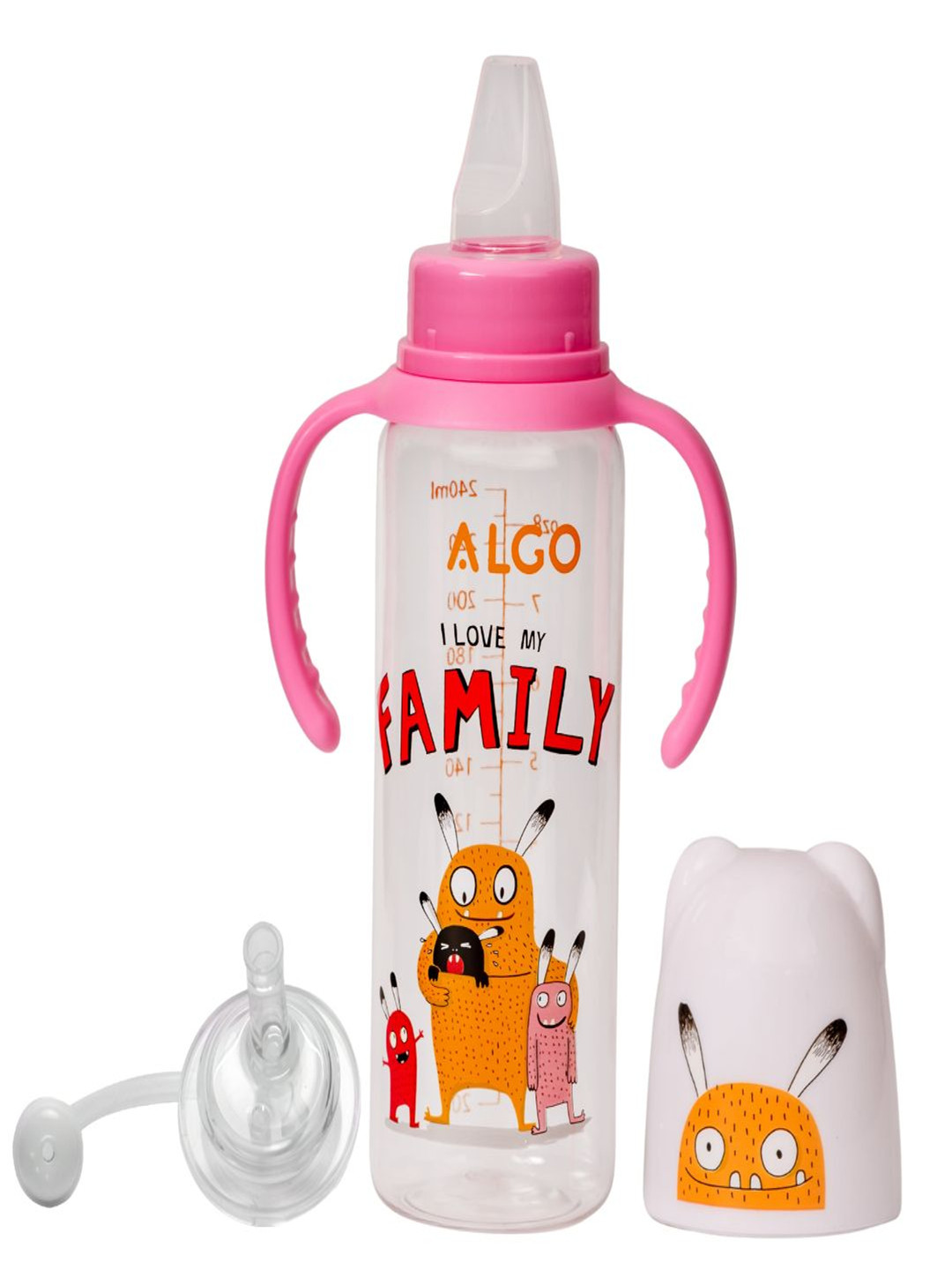 Adore Snr. Kids 2 in 1 Baby Silicon Spout & Straw Sipper with Gravity Ball-250ml