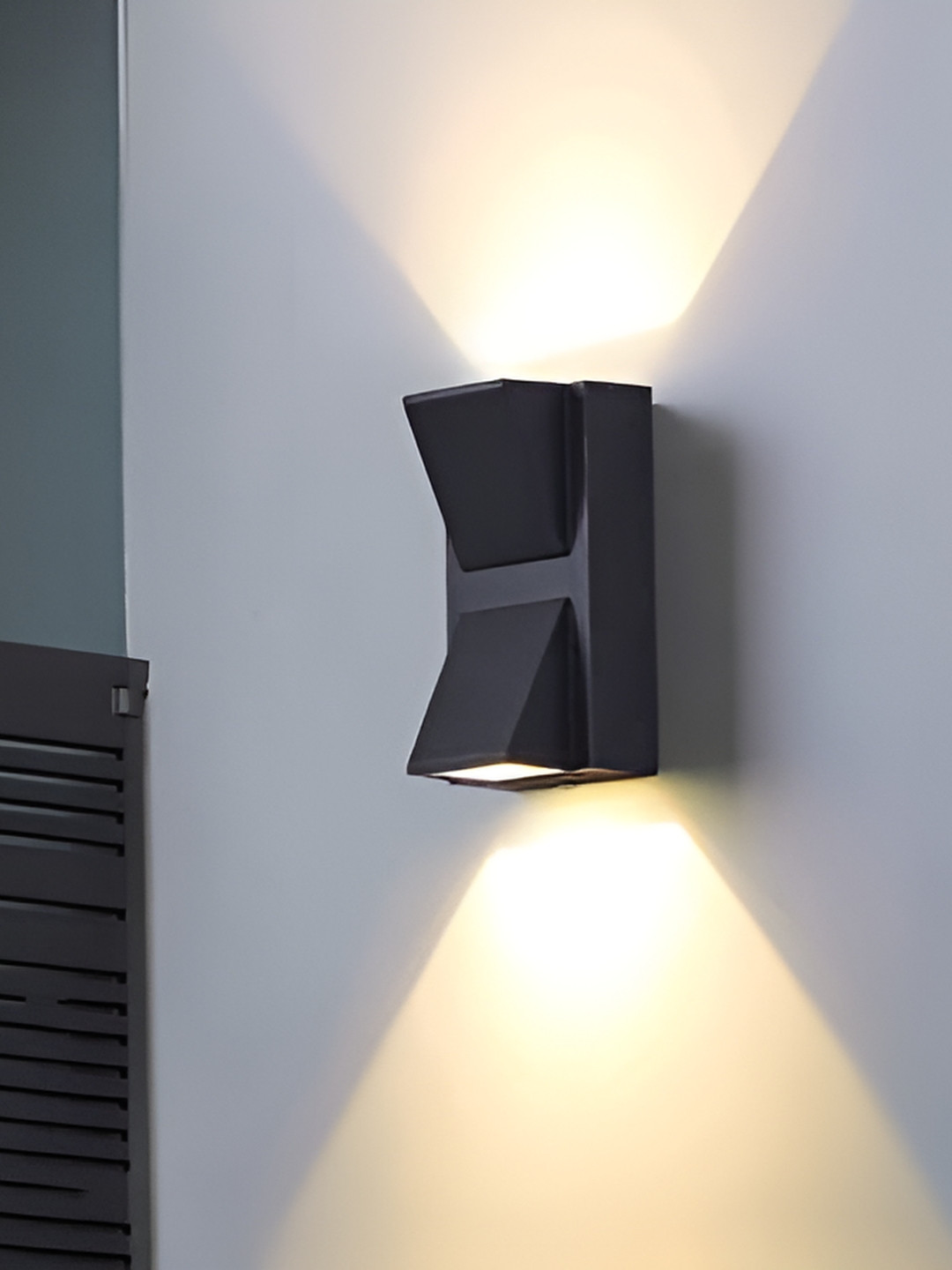 FILLISKA Black and White Rectangle Shaped LED Wall Lamp