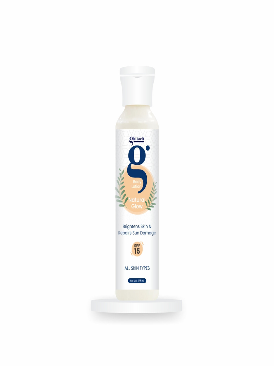 GLIMLACH Natural Glow Brightens Skin & Repairs Sun Damage SPF 15 Body Lotion - 125 ml
