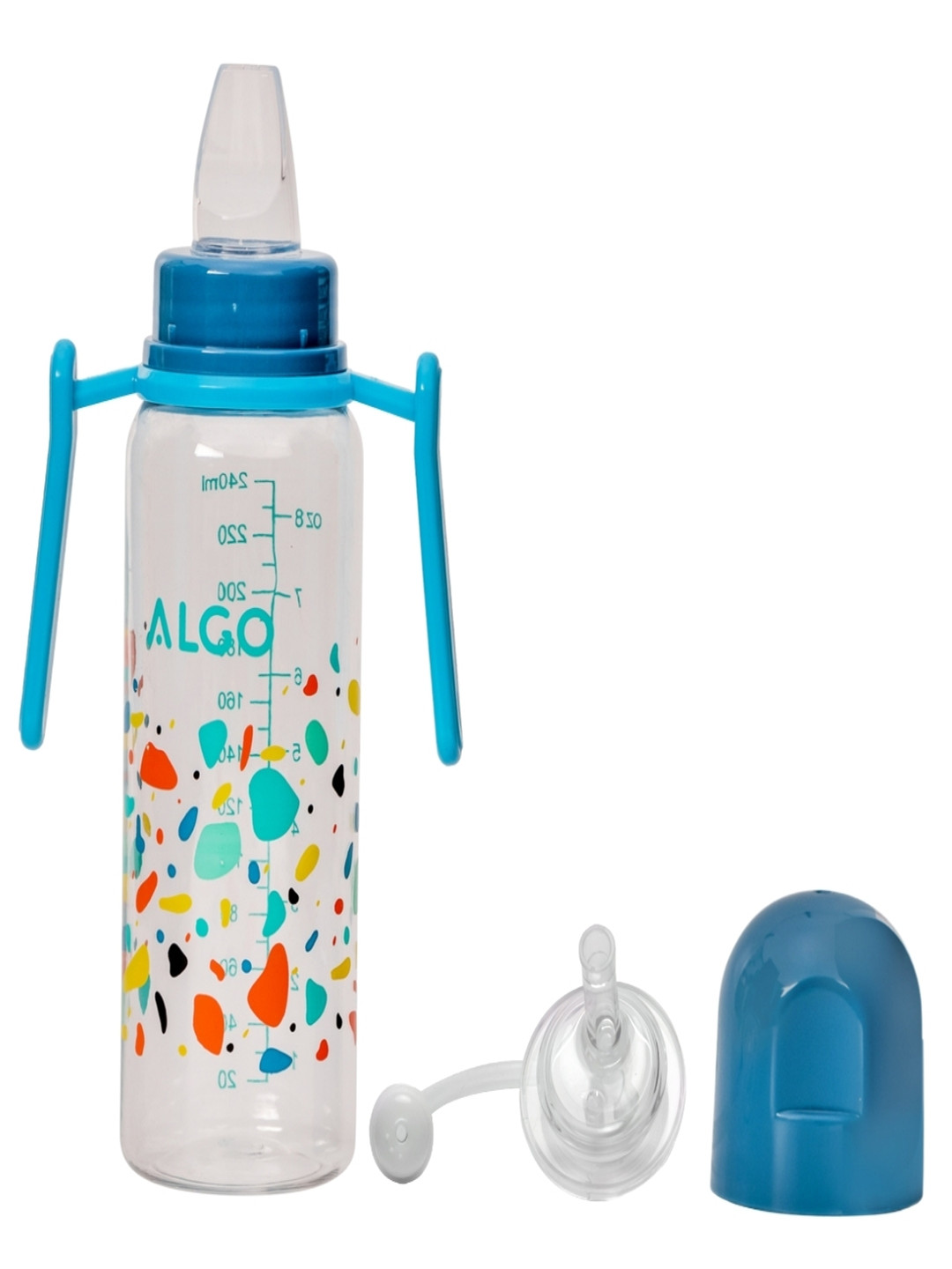 Adore Twister Handle 2 in 1 Baby Silicon Spout & Straw Sipper with Gravity Ball-250ml