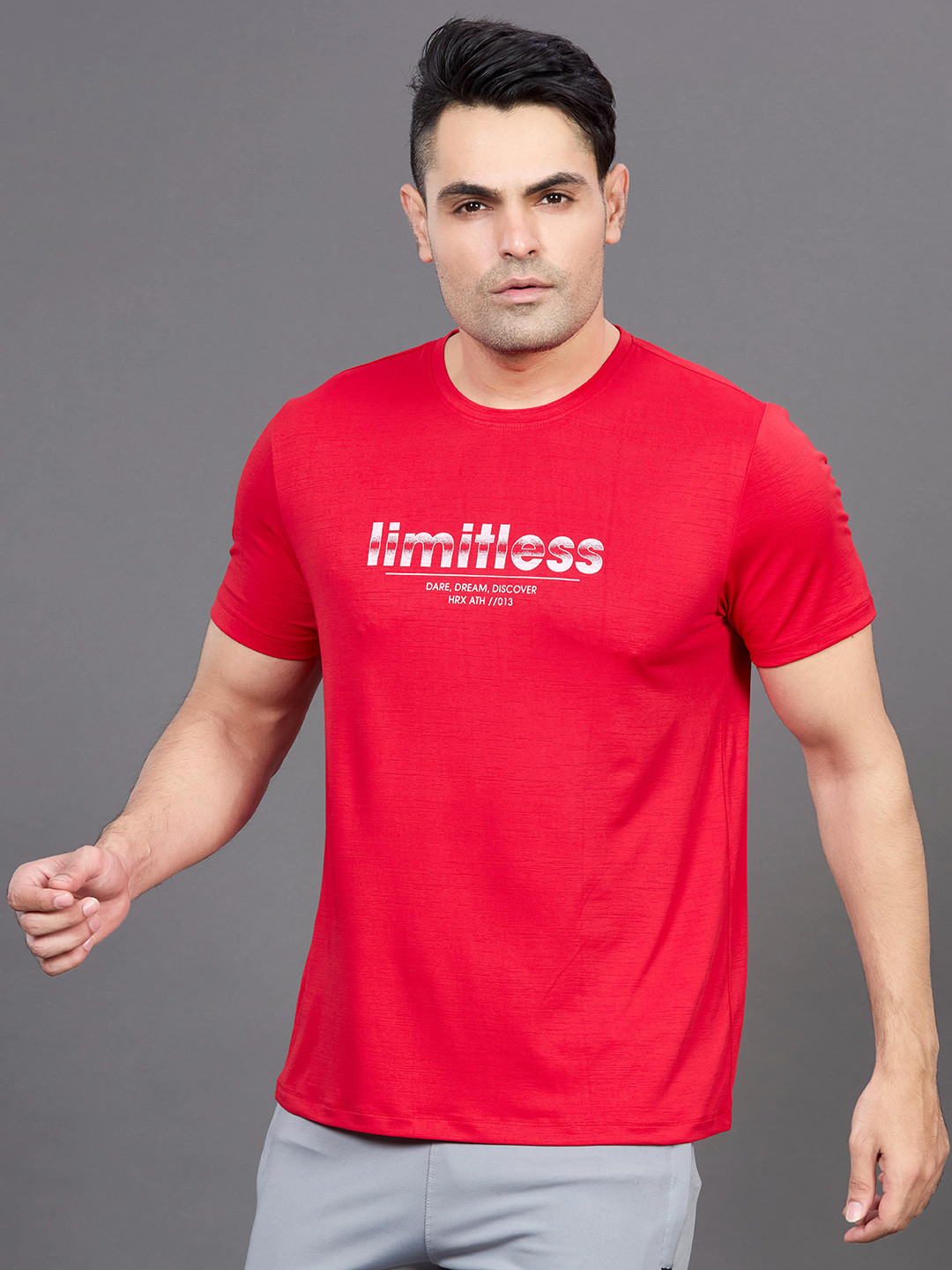HRX by Hrithik Roshan Men Typography Pockets T-shirt