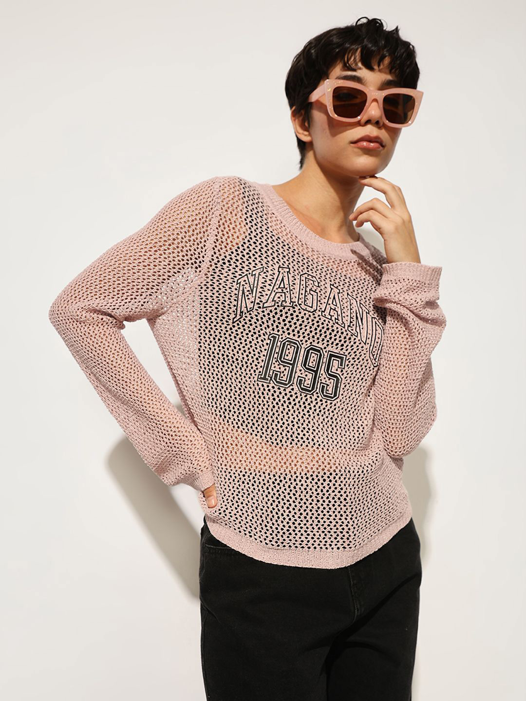 ONLY Print Sheer Top