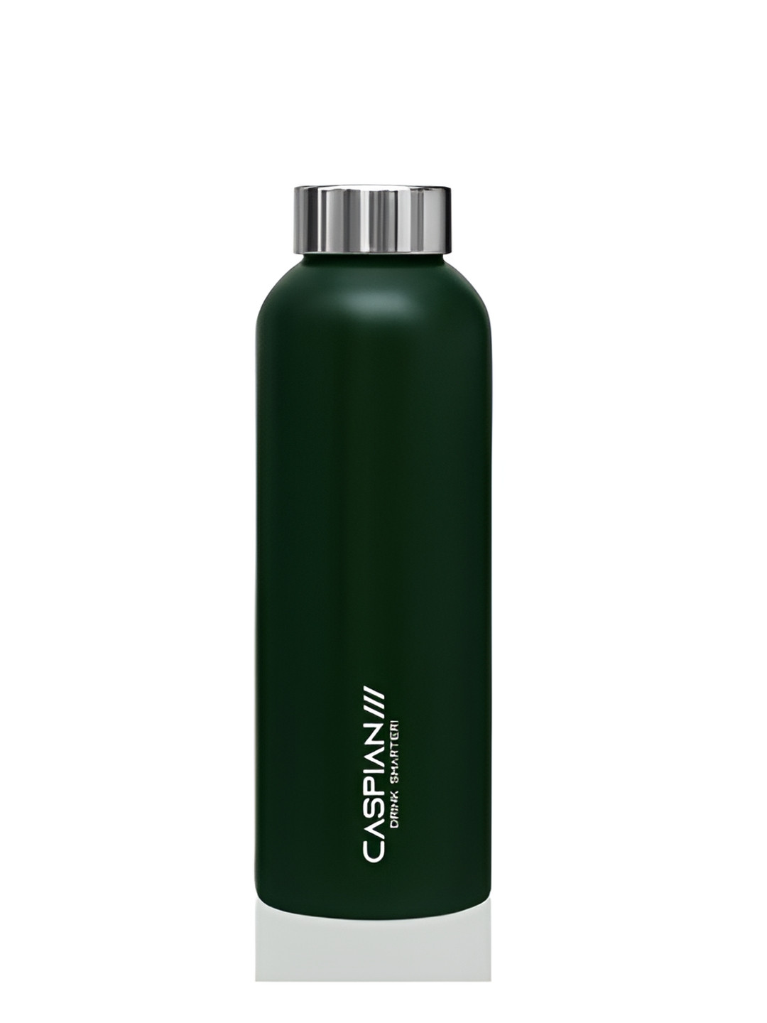 Caspian Nova Green Brand Logo Stainless Steel Single Wall Vacuum Water Bottle - 1L