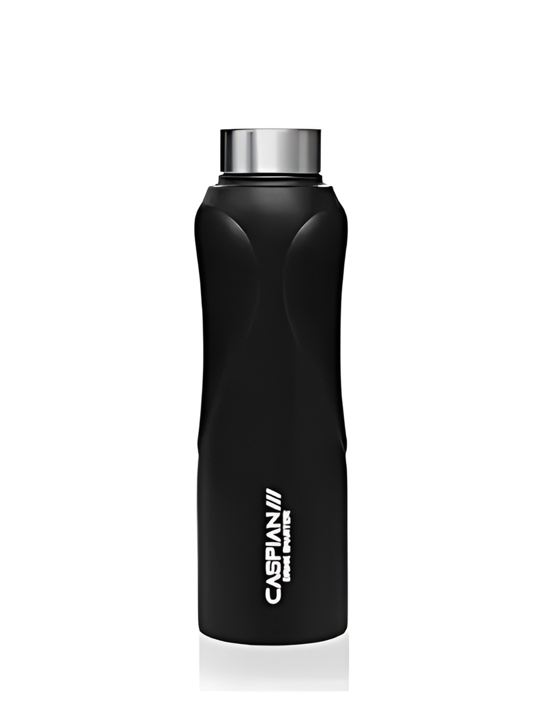 Caspian Pulse Black Brand Logo Stainless Steel Spill Proof Water Bottle - 1L