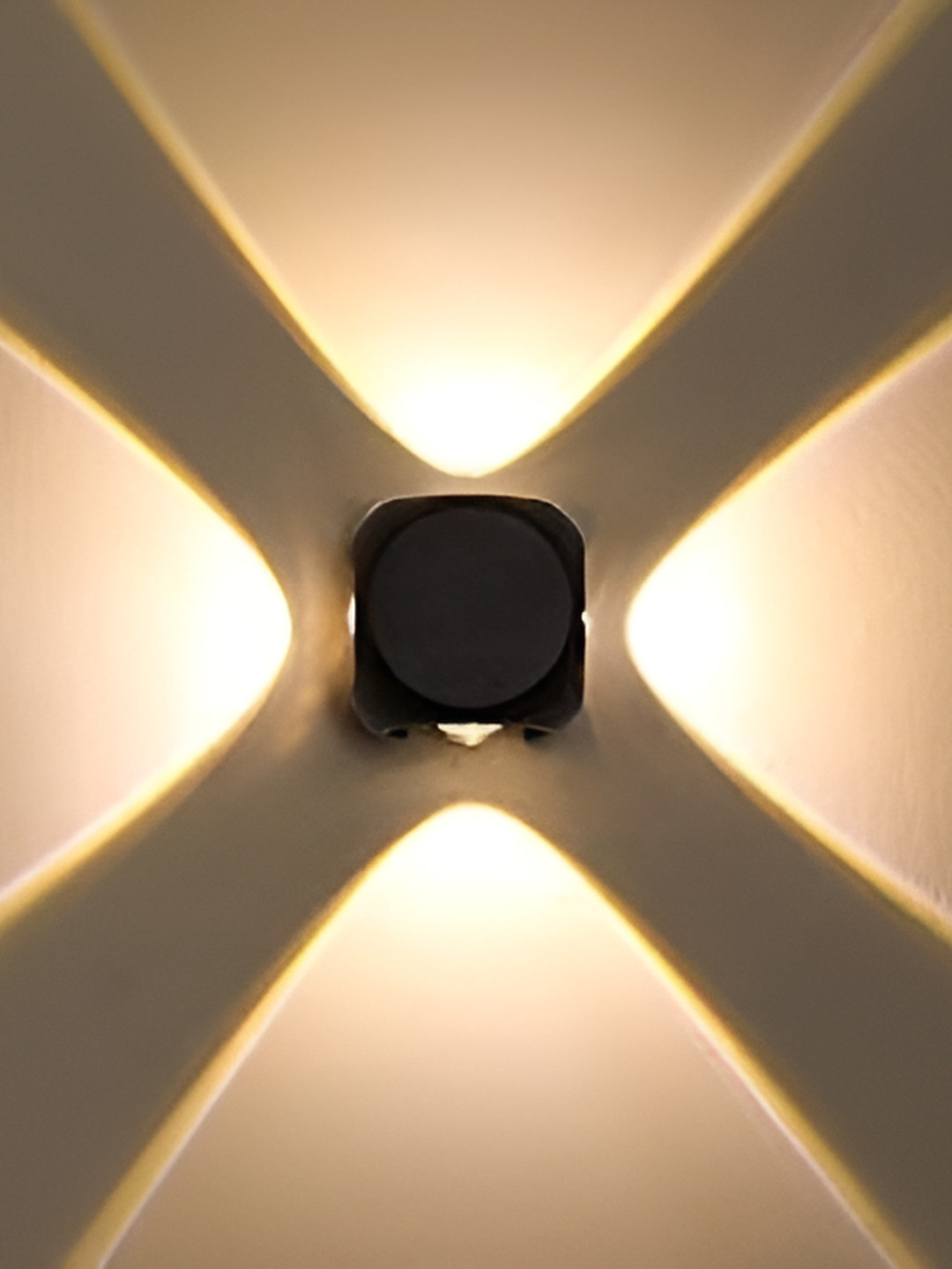 FILLISKA Black Square Shaped Metal LED Wall Lamp