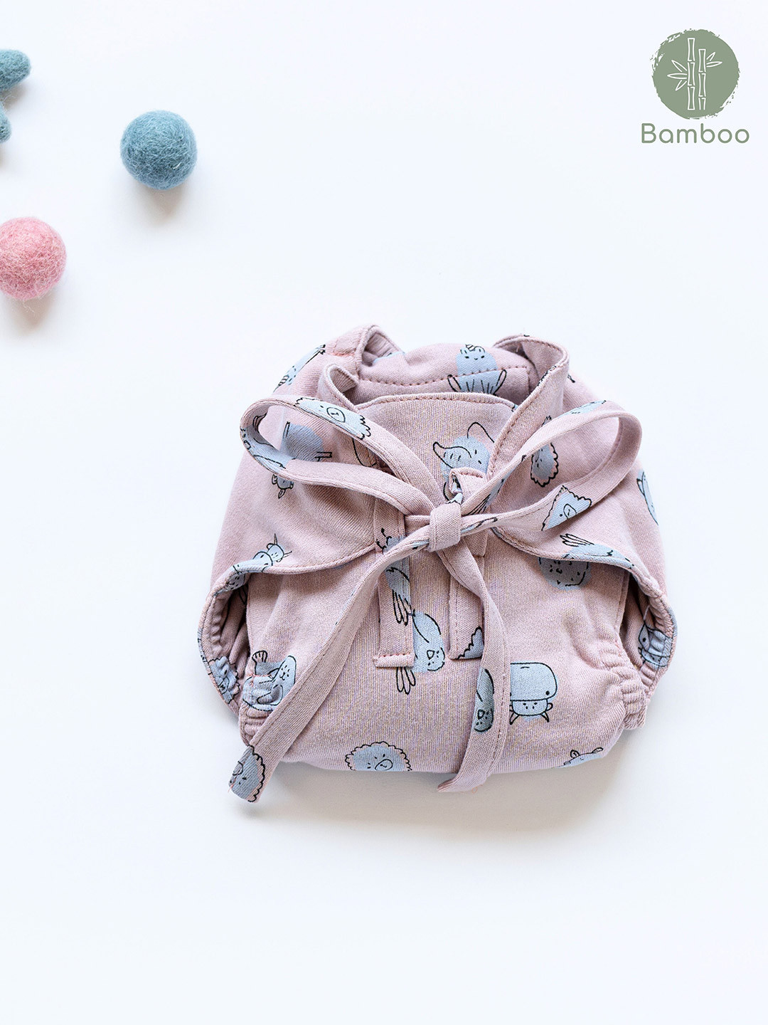 Cocoon Care Bamboo Knit Fabric Tan Cloth Nappy