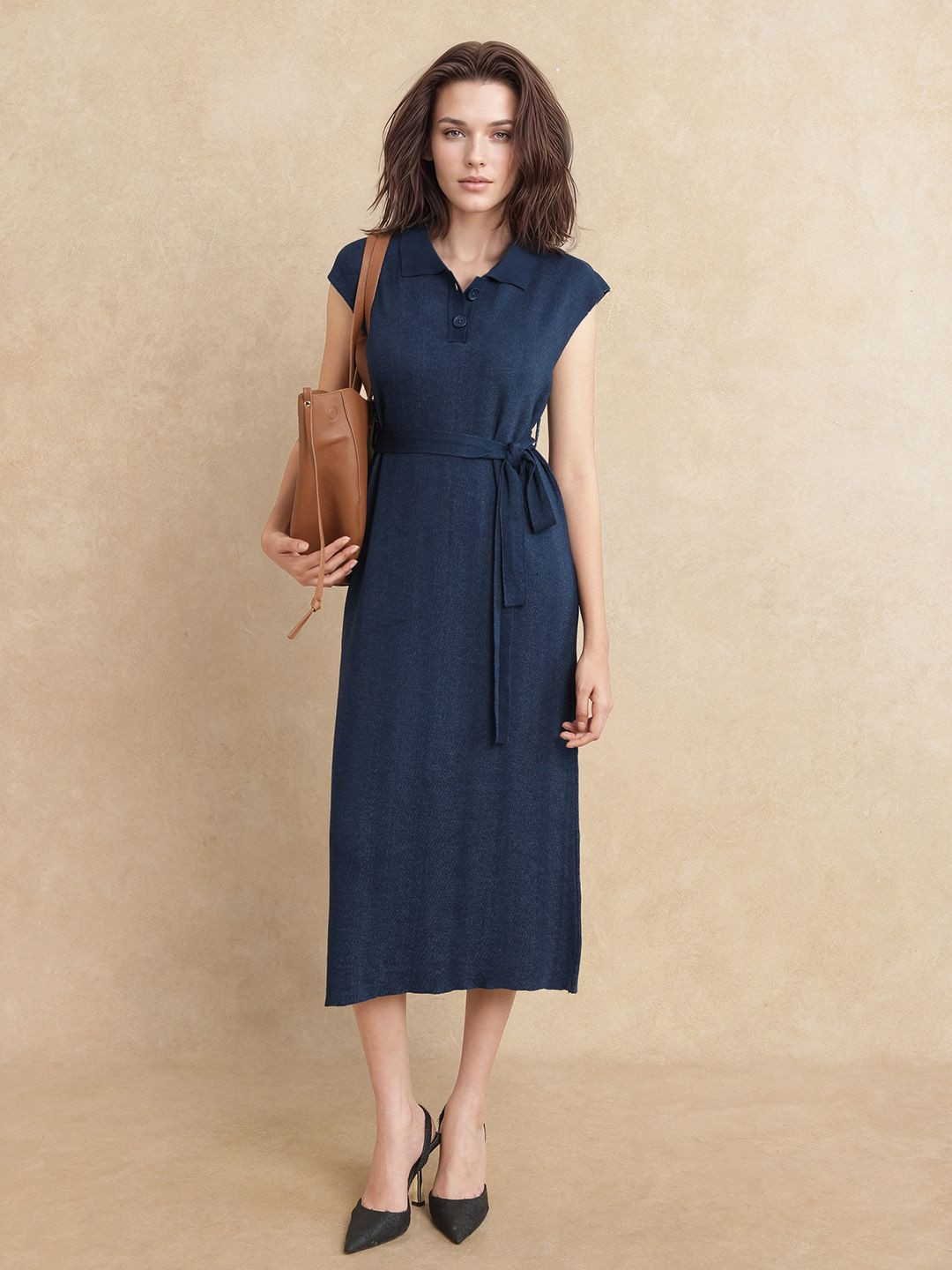 RAREISM Formal A-Line Midi Dress