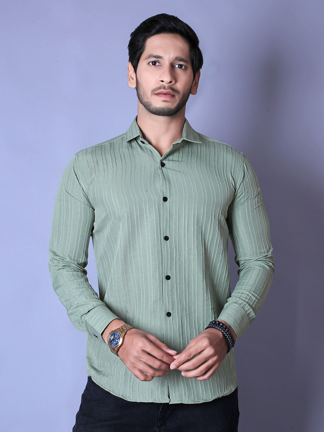 ALMORA Men Original Opaque Casual Shirt