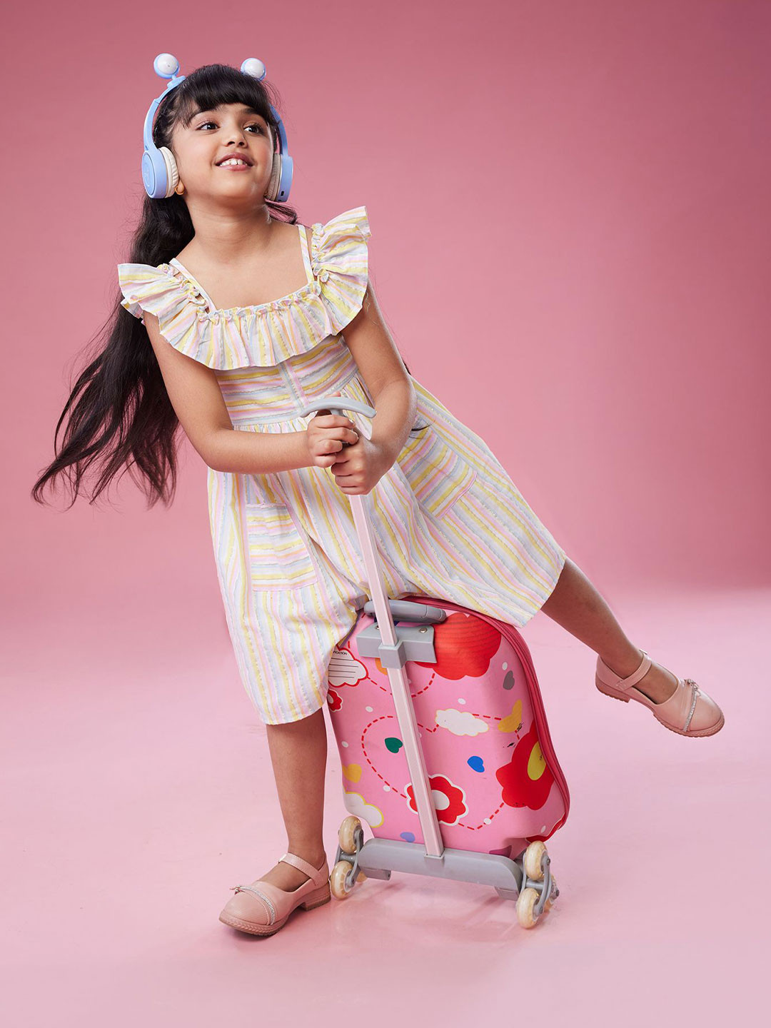 MASTARANG Off Shoulder Strappy Dress With Two Square Pockets