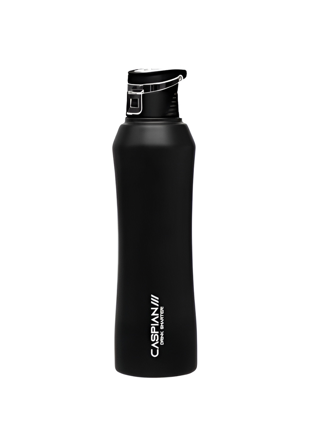 Caspian Trek Black Brand Logo Stainless Steel BPA Free Water Bottle - 750ml