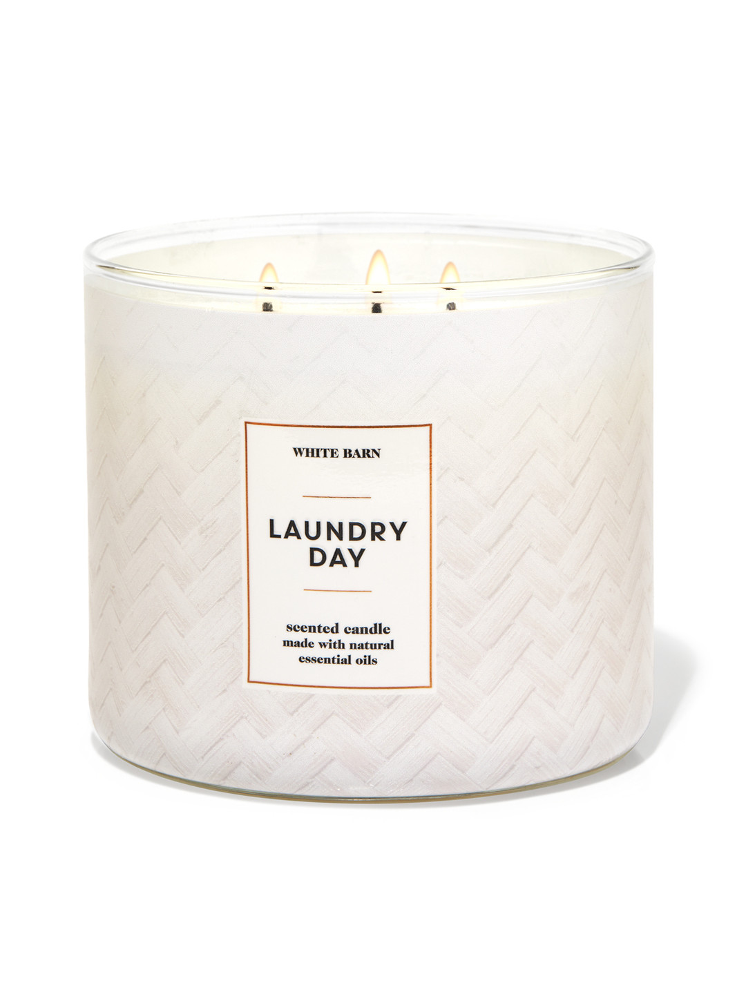 Bath & Body Works Laundry Day Scented 3 Wick Solid Geometric Regular Jar Candles