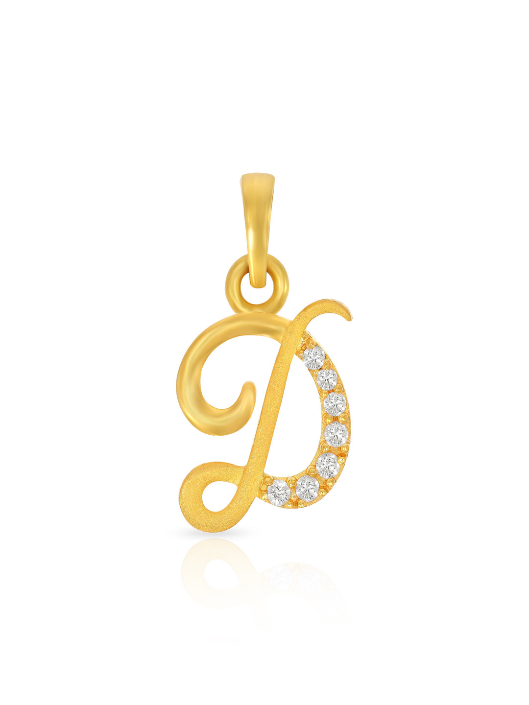 BHIMA 22K BIS Hallmark 916 Purity Yellow Gold Alphabet D Pendant