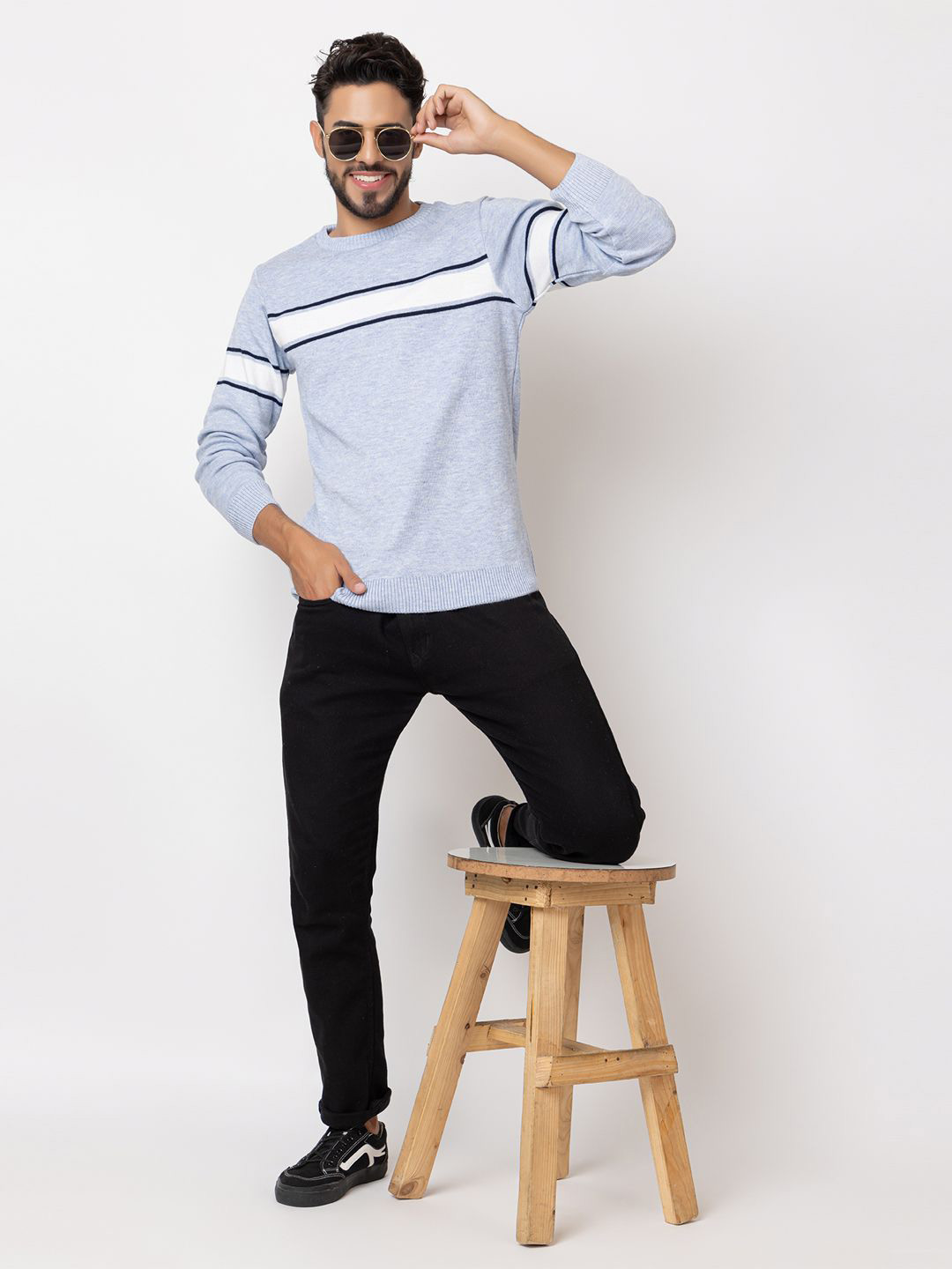 Kveto style redefined Men Round Neck Pullover