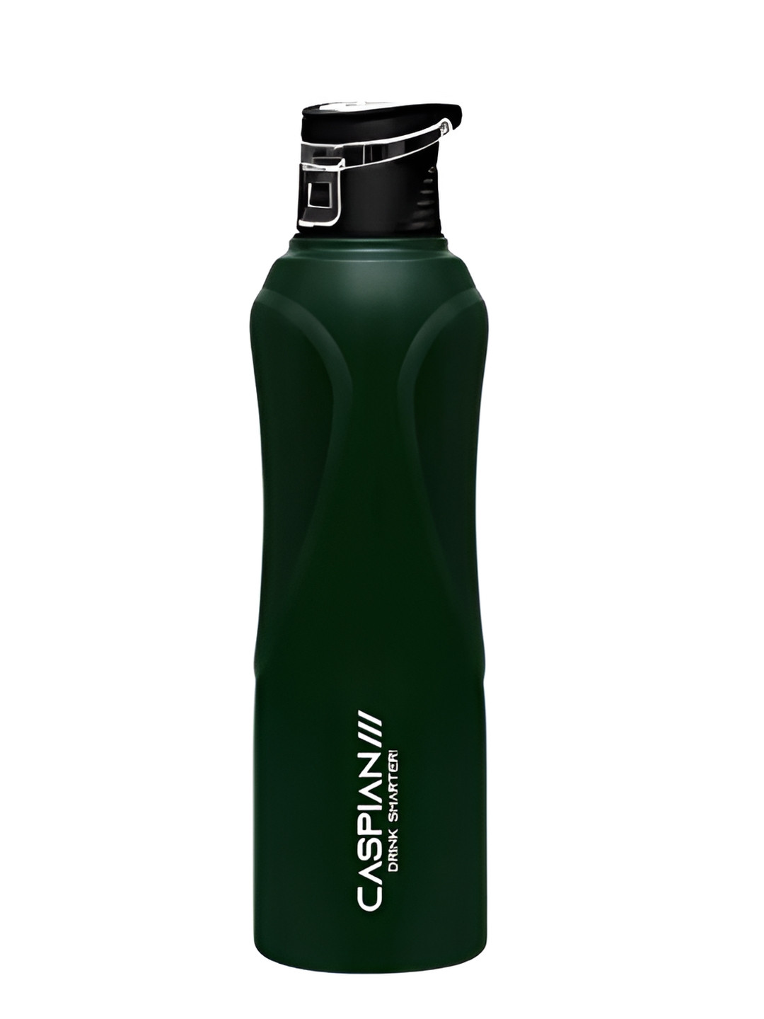 Caspian Rise Green Brand Logo Stainless Steel Single Wall Vacuum Water Bottle - 1L