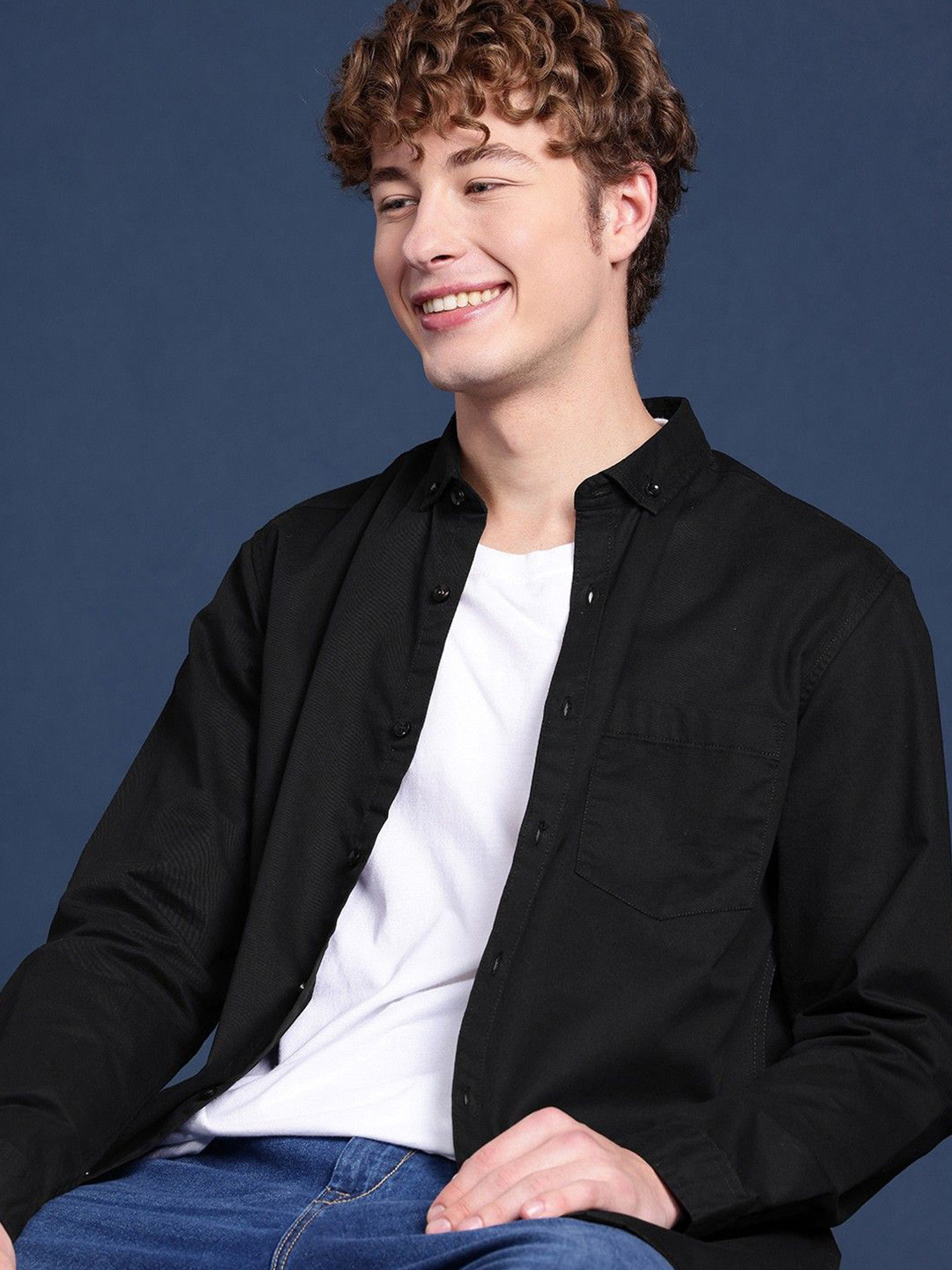 NANCHI Men Semi Sheer Casual Shirt