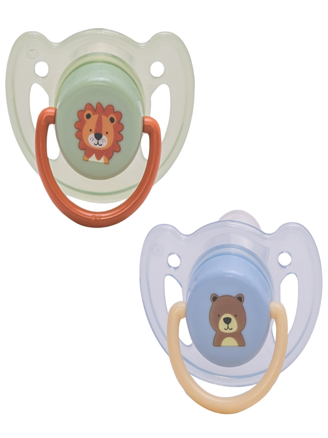 Adore Kids Pack Of 2 Blue & Green Printed Vented Pacifier BPA Free Teethers