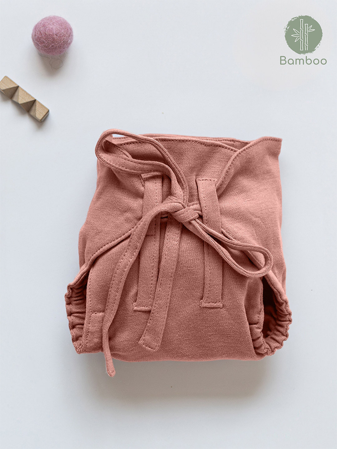 Cocoon Care Bamboo Knit Fabric Tan Cloth Nappy