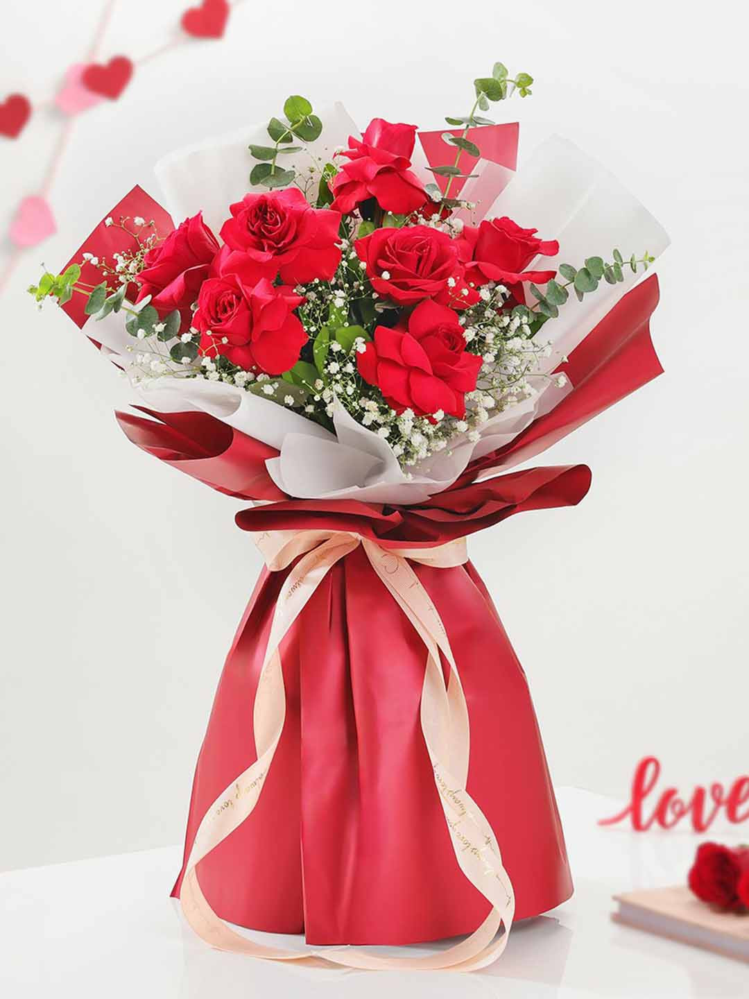 IGP 7-Timeless Red Roses Valentine Bouquet