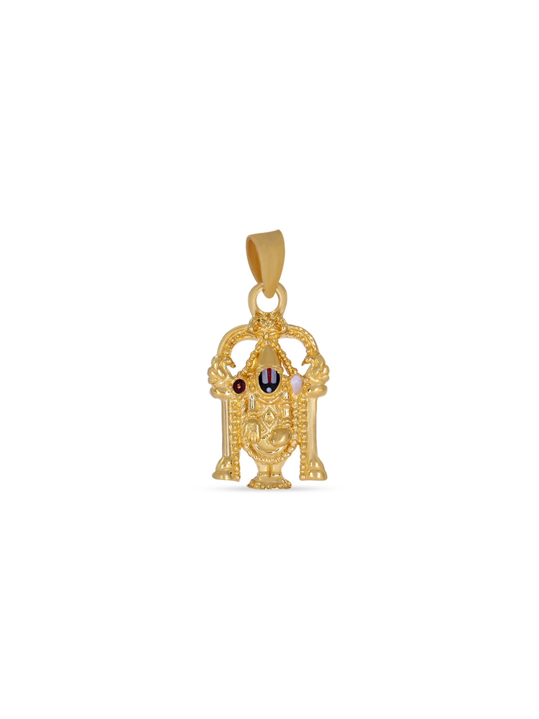 BHIMA 22K BIS Hallmark 916 Purity Yellow Gold Venkateshwara Pendant