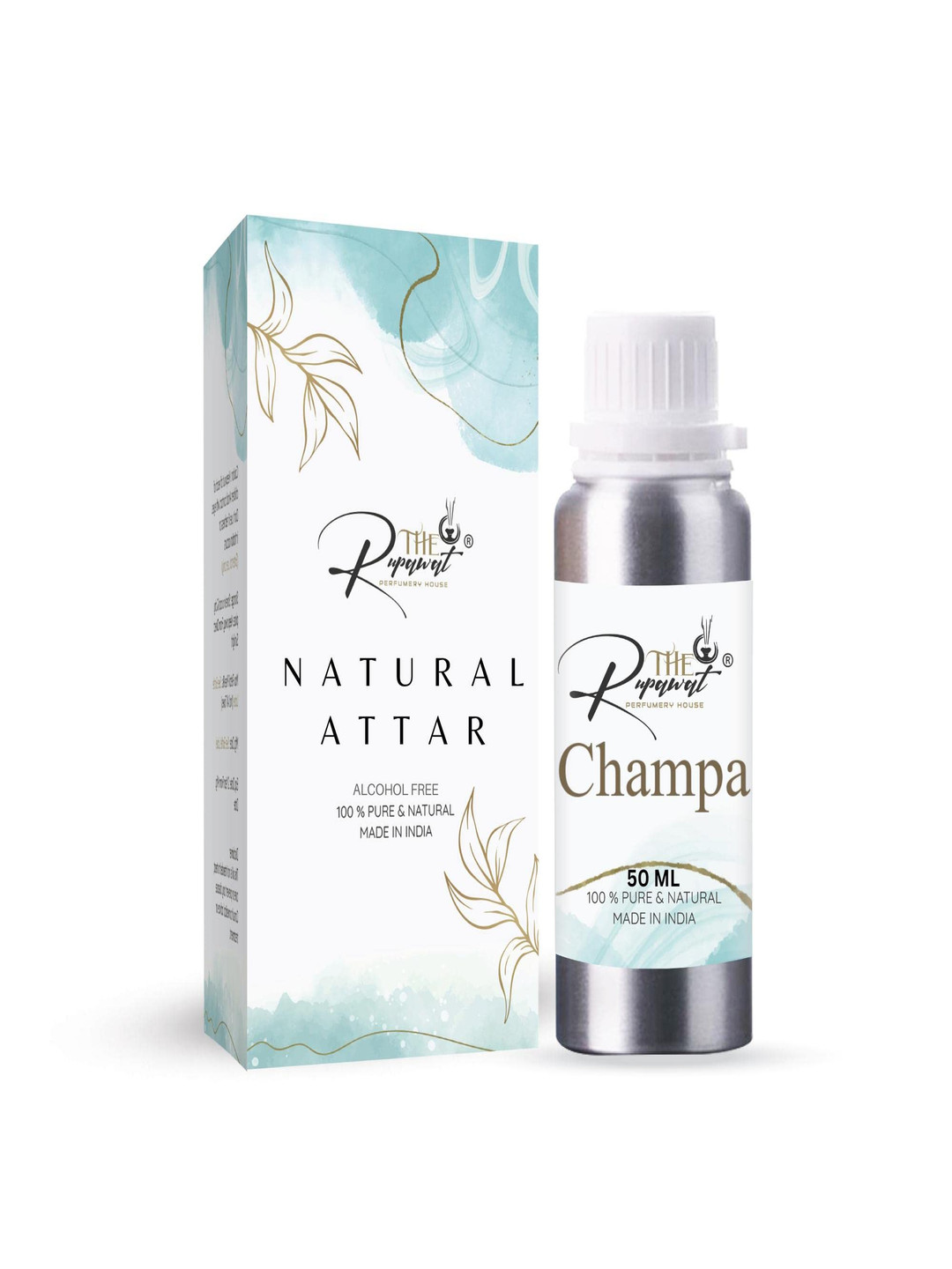 THE RUPAWAT Perfumery House Champa Natural & Alcohol-Free Attar  50 ml