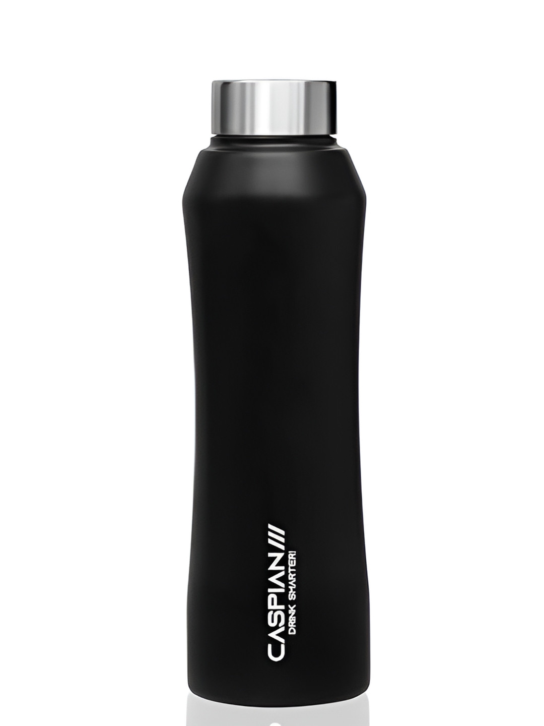 Caspian Black Brand Logo Stainless Steel Single Wall Vacuum Water Bottle - 1.2L