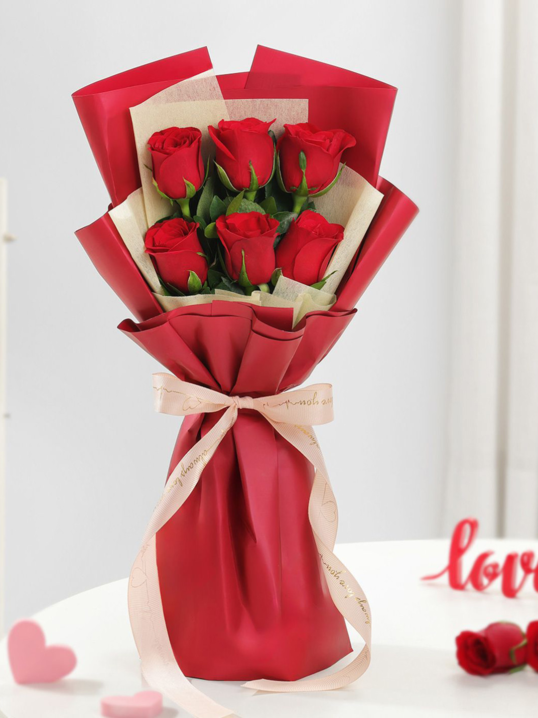 IGP 6-Red Roses Valentine Bouquet