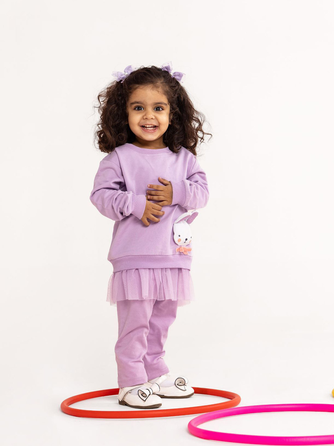 TIDY SLEEP Bell Sleeve Fit & Flare Dress