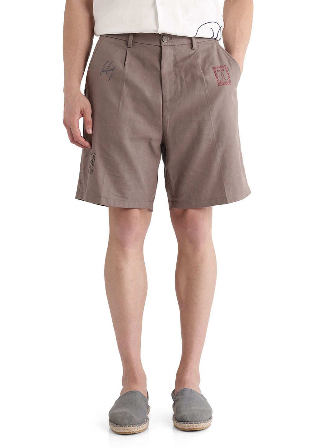 RARE RABBIT Men Embellished Technology Shorts