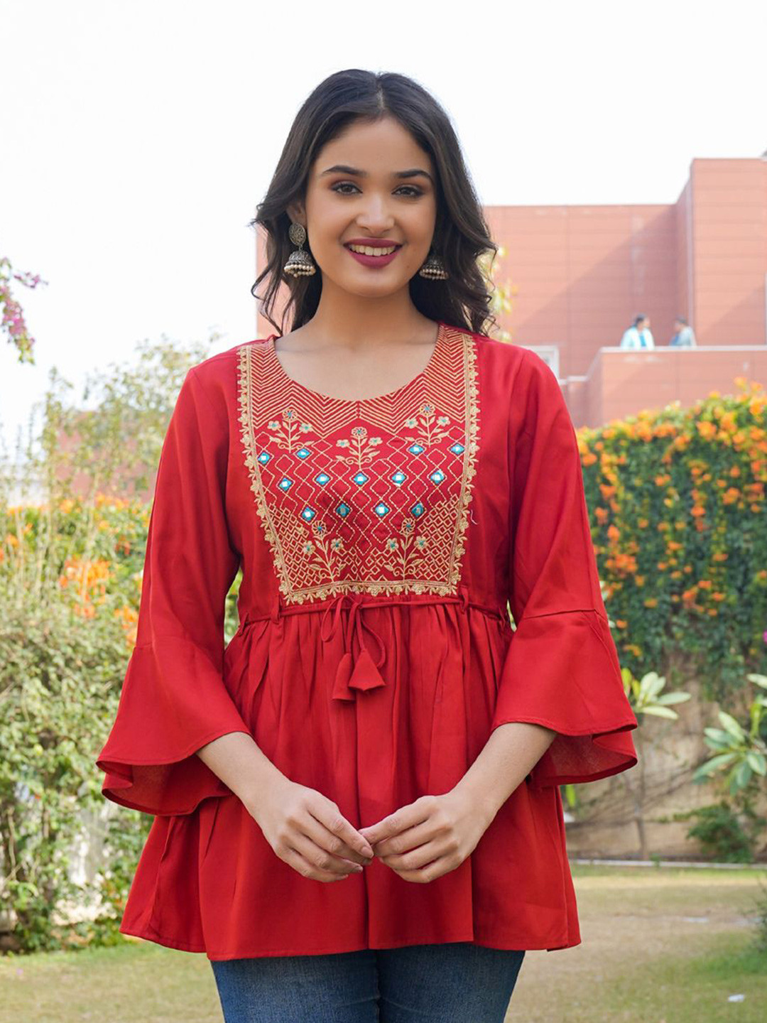 MF Hayat Embroidered Kurti