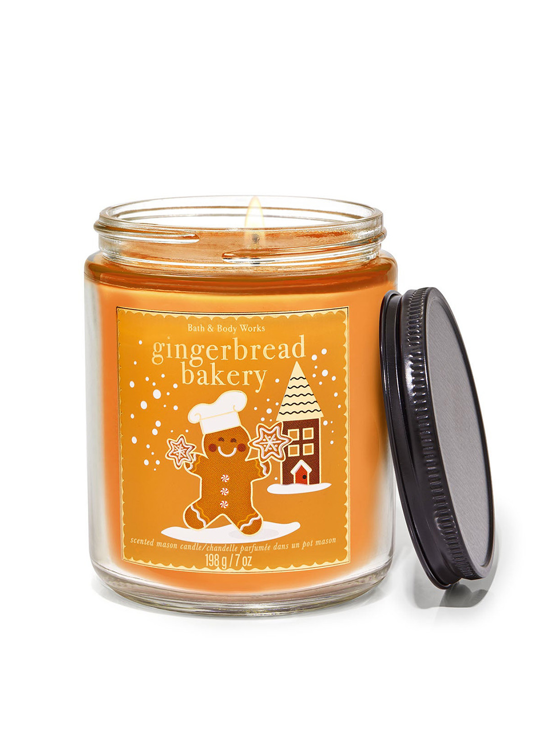 Bath & Body Works Gingerbread Bakery Single Wick Scented Candle - 198g